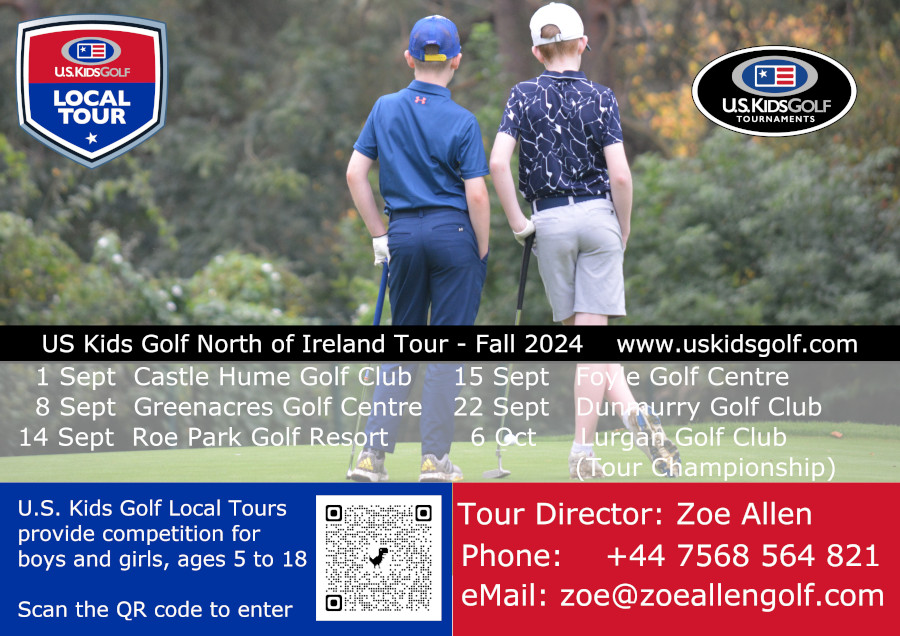 U.S. Kids Golf North of Ireland Fall Tour 2024 - Poster