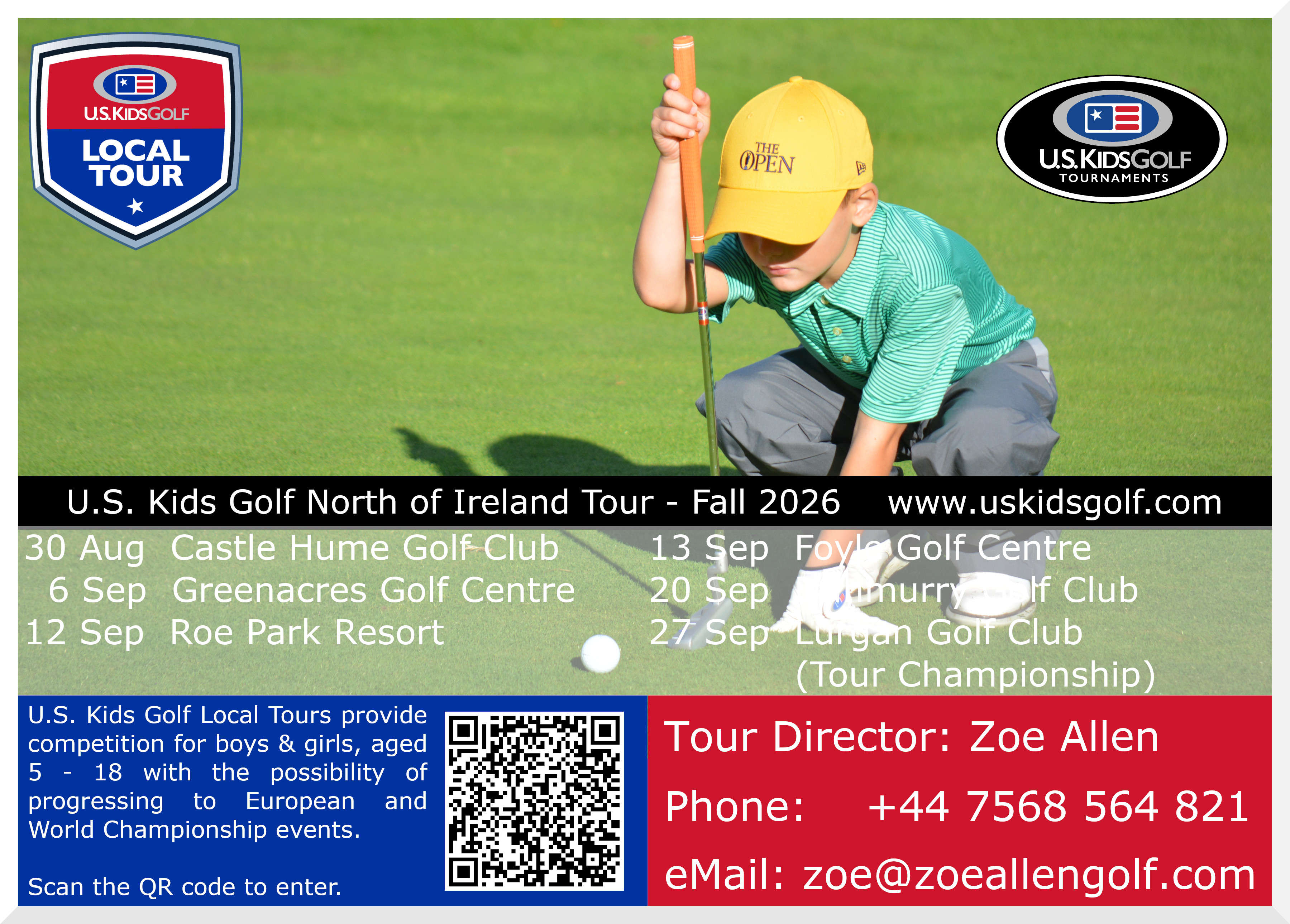 U.S. Kids North of Ireland Fall Tour 2026 Poster #1
