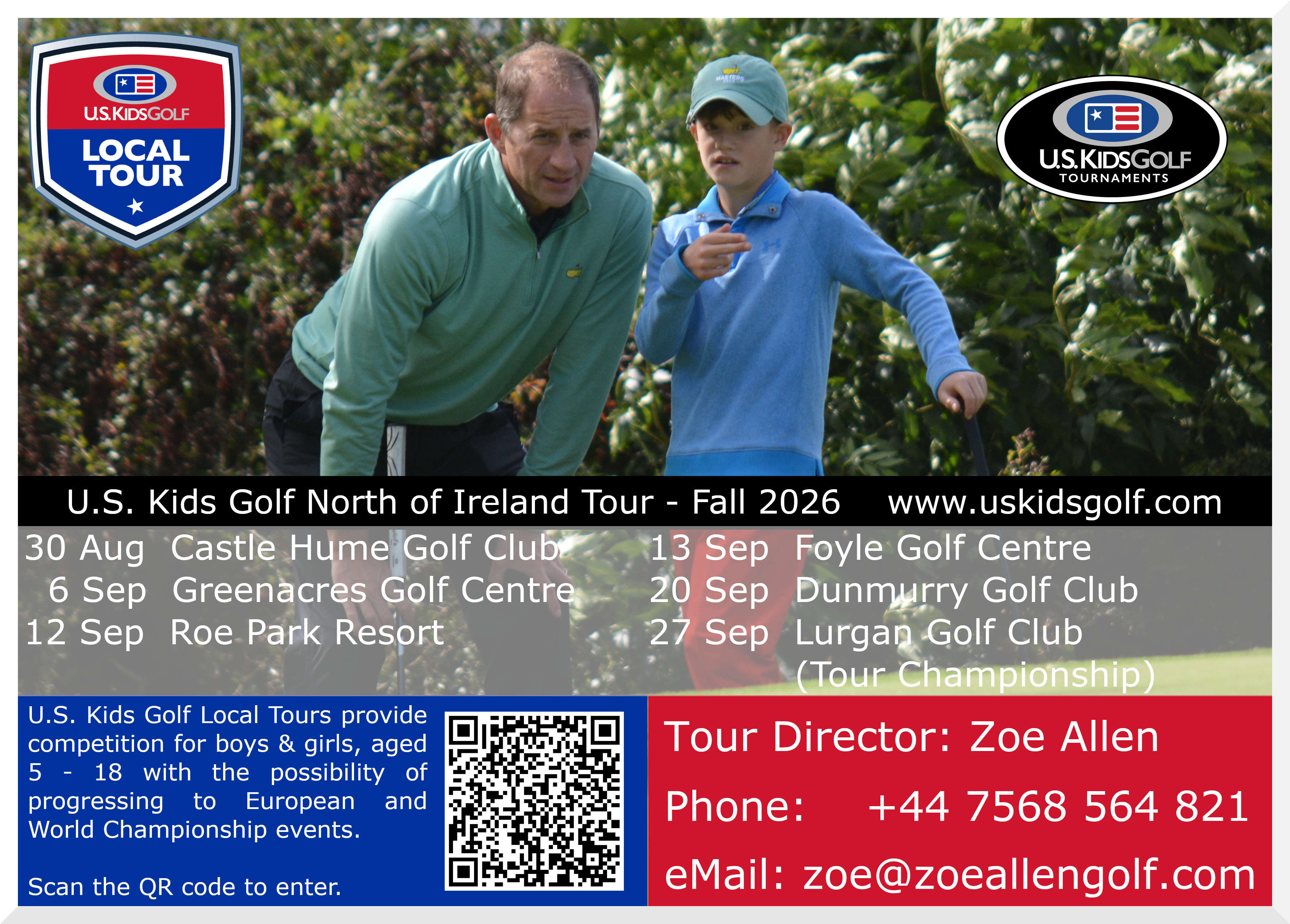 U.S. Kids North of Ireland Fall Tour 2026 Poster #4